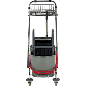 Produktbild für Reinigungswagen Sprintus Chrom Pro 301081, Doppelfahrwagen