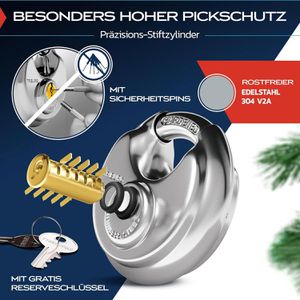Produktbild für Anhängerschloss TRIBURG mit Diskusschloss