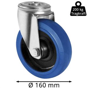 Produktbild für Schwerlastrolle CASCOO Serie R4F1, Lenkrolle