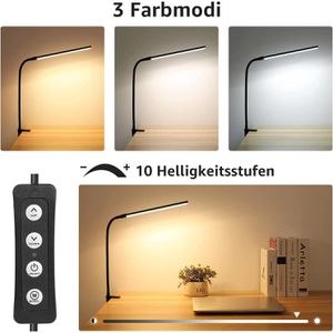 Produktbild für Schreibtischlampe Lepro schwarz, LED, dimmbar