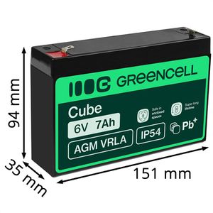 Produktbild für AGM-Batterie Green-Cell VRLA AGM12