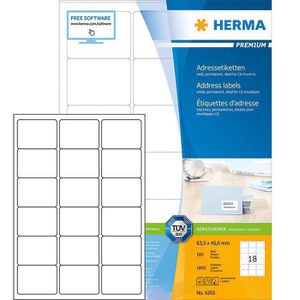 Adressetiketten Herma 4265 Premium, weiß