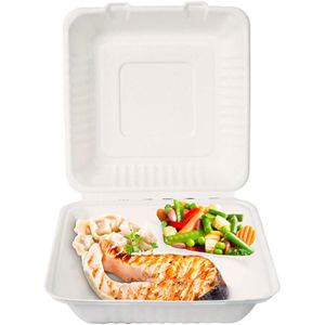 Produktbild für Menüboxen Franz-Mensch NATUREStar, weiß, aus Zuckerrohr