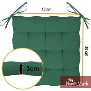Produktbild für Stuhlkissen NatureMark dunkelgrün, für Außen