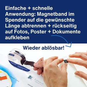 Produktbild für Magnetband Magnetoplan 15510, schwarz