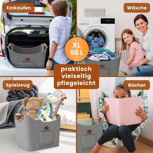 Produktbild für Kaminholztasche Black-Oak Montana XL, hellgrau