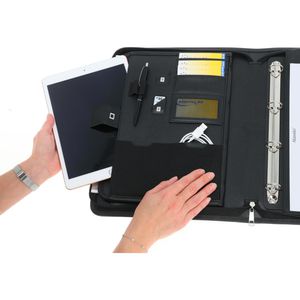 Produktbild für Schreibmappe Alassio 30119, Olbia, grau, Polyester