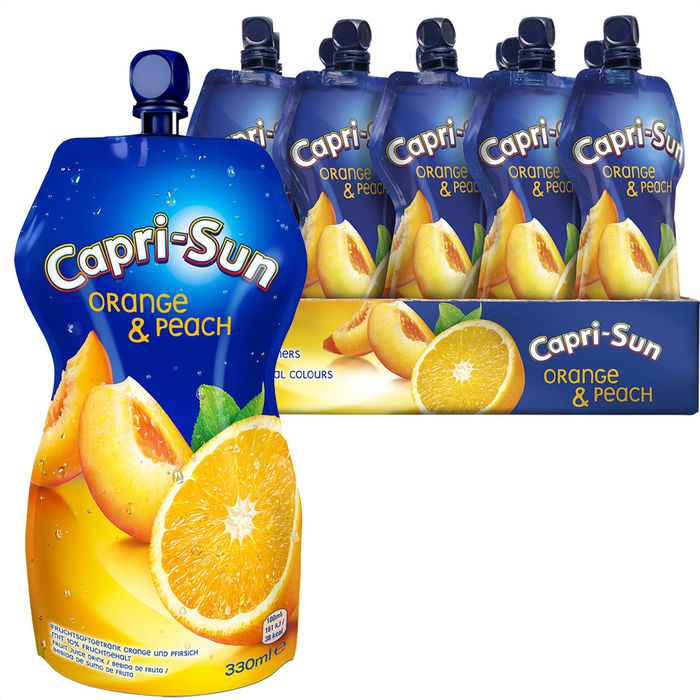 Capri-Sun Saft Orange & Peach, je 0,33 Liter, 15 Stück – Böttcher AG