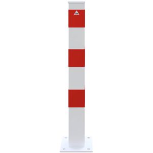 Produktbild für Absperrpfosten Schake 40100PB, rot/weiß, aus Metall