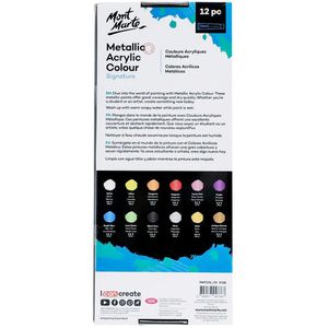 Produktbild für Acrylfarben Mont-Marte Signature Metallic Set