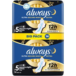 Damenbinden always Ultra Secure Night Extra Gr. 5