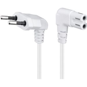 Produktbild für Netzkabel Goobay 97349, 2-polig, 1,5 m, weiß