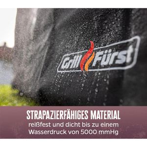 Produktbild für Grillabdeckung Grillfürst 20-027, aus Gewebematerial, schwarz
