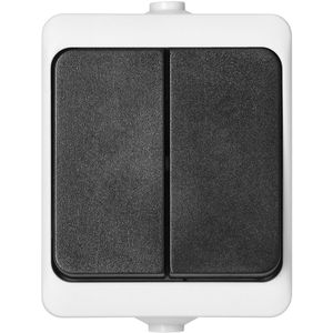 Produktbild für Lichtschalter Orno Aquatic Mini, schwarz, weiß