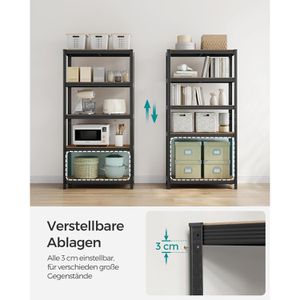 Produktbild für Schwerlastregal Songmics 5 Holzböden