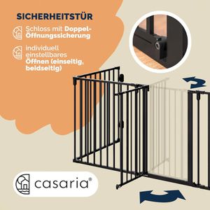 Produktbild für Kaminschutzgitter CASARIA faltbar, mit Tür