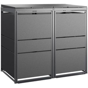 Mülltonnenbox MBOX24 Modern, Metall
