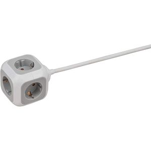 Produktbild für Steckdosenwürfel Brennenstuhl 1150090, weiß / grau