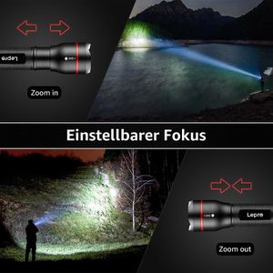 Produktbild für Taschenlampe Lepro LE2000, LED, mit Batterie