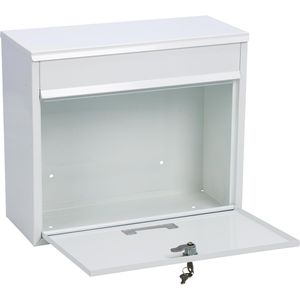 Produktbild für Briefkasten BASI BK 900, weiß, aus Stahl
