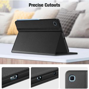 Produktbild für Tablet-Hülle Fintie Multi-Winkel Folio, schwarz