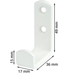 Produktbild für Wandhaken Vormann 000280001W, Metall