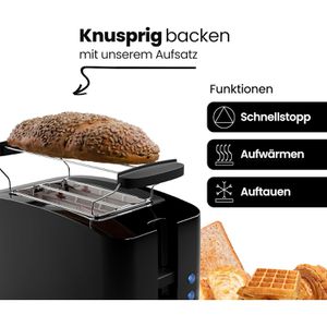 Produktbild für Toaster Clatronic TA 3801, mit 7 Röststufen &amp; Auftaufunktion