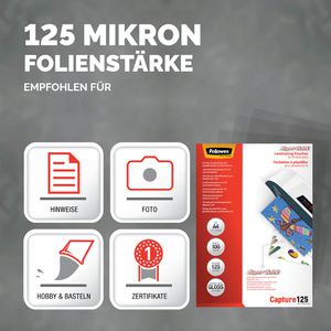 Produktbild für Laminierfolien Fellowes 54401 Super Quick, DIN A4