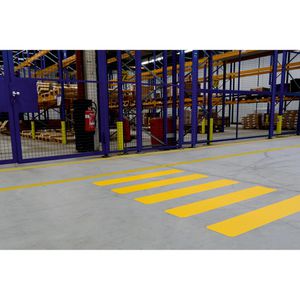 Produktbild für Bodenmarkierung Durable 181104 Zebrastreifen gelb