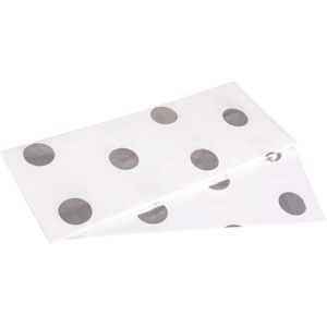 Seidenpapier Rayher 67272606, Punkte weiß/silber