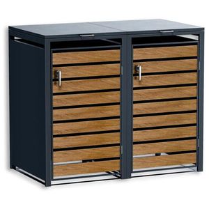 Mülltonnenbox Metzler MMB-3-2X, Metall