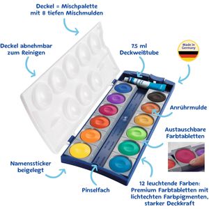 Produktbild für Farbkasten Pelikan 720250, K12, blau