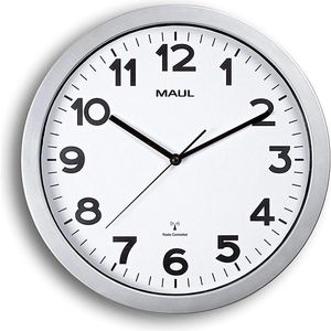 Wanduhr Maul Maulstep, Kunststoff, analog, Funkuhr