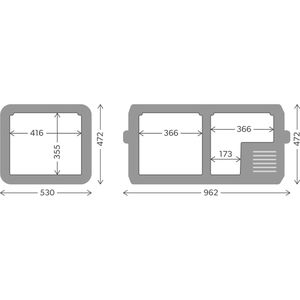 Produktbild für Kühlbox Dometic CFX5 95DZ, Dual Zone, 94 Liter