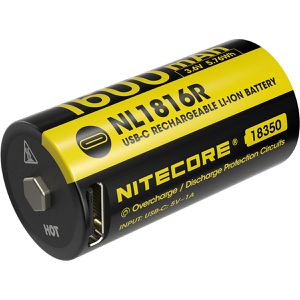 Produktbild für Akku Nitecore NL1816R, 3,6 V, 1600 mAh