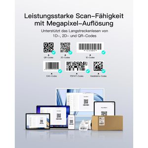 Produktbild für Barcode-Scanner Inateck PBS005_black, kabellos