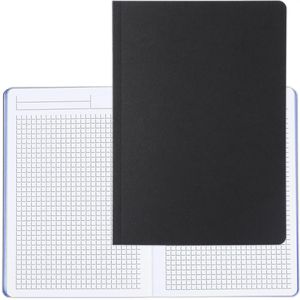 Notizbuch Geiger Tablet-Book, schwarz / blau, A5