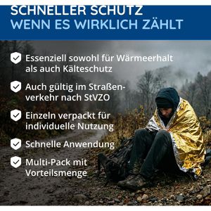 Produktbild für Rettungsdecke Flexeo 10 Stück