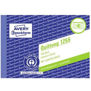 Produktbild für Quittungsblock Zweckform 1255, Recycling, inkl. MwSt.