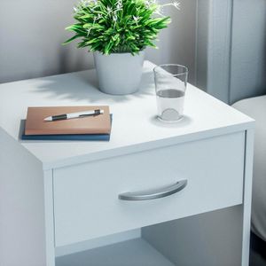Produktbild für Nachttisch CASARIA Hamburg, 109670, weiß