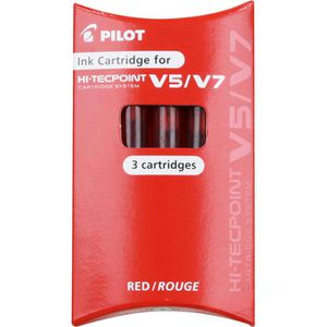 Produktbild für Füllerpatronen Pilot Hi-Tecpoint V5 / V7, rot