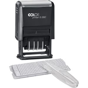 Produktbild für Datumstempel Colop Printer S 260 Set, rot/blau, selbstfärbend