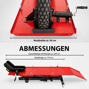 Produktbild für Hebebühne Trutzholm 74830, rot, für Motorrad