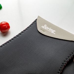 Produktbild für Ofenhandschuh Spring Grips kurz, grau / schwarz