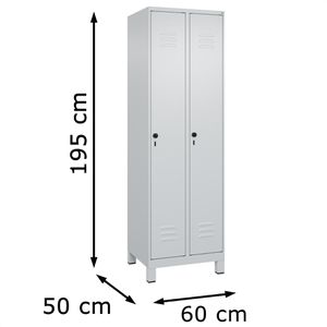 Produktbild für Spind CP-Möbel Classic PLUS, lichtgrau