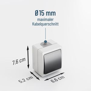 Produktbild für Lichtschalter Greate grau