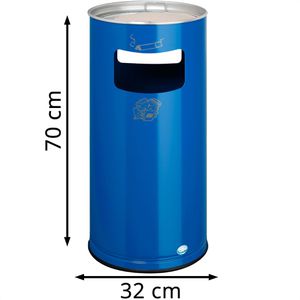 Produktbild für Aschenbecher VAR H70K, 3053, enzianblau, für Outdoor