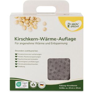 Produktbild für Wärmekissen GRÜNSPECHT Auflage, 43 x 20 cm, mit Kirschkernen