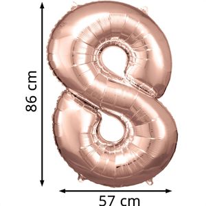 Produktbild für Luftballons Amscan 9906283, Riesenzahl 8, rose