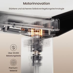 Produktbild für Schreibtisch FlexiSpot E7B-Pro 2026, weiß / schwarz